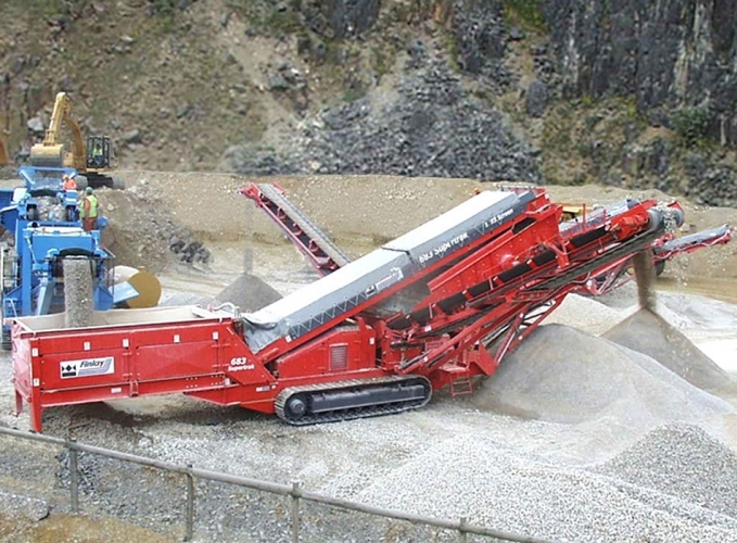 Quarry machine cover